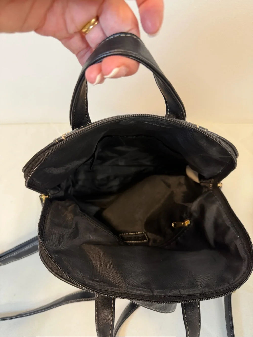 b.o.c. Born Concept Graystone Black‎ Backpack Convertible Satchel Purse